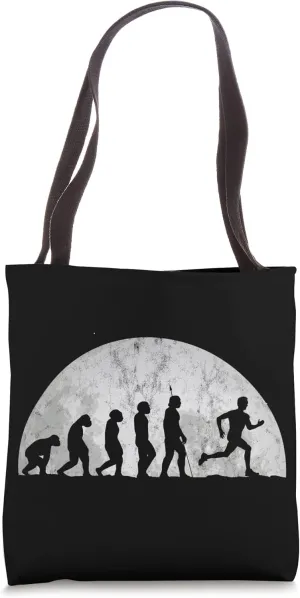 Jogging Evolution - Evolution Of Man Sports runners Tote Bag