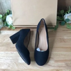 Journee Collection Fai Pumps, Black, 9.5M