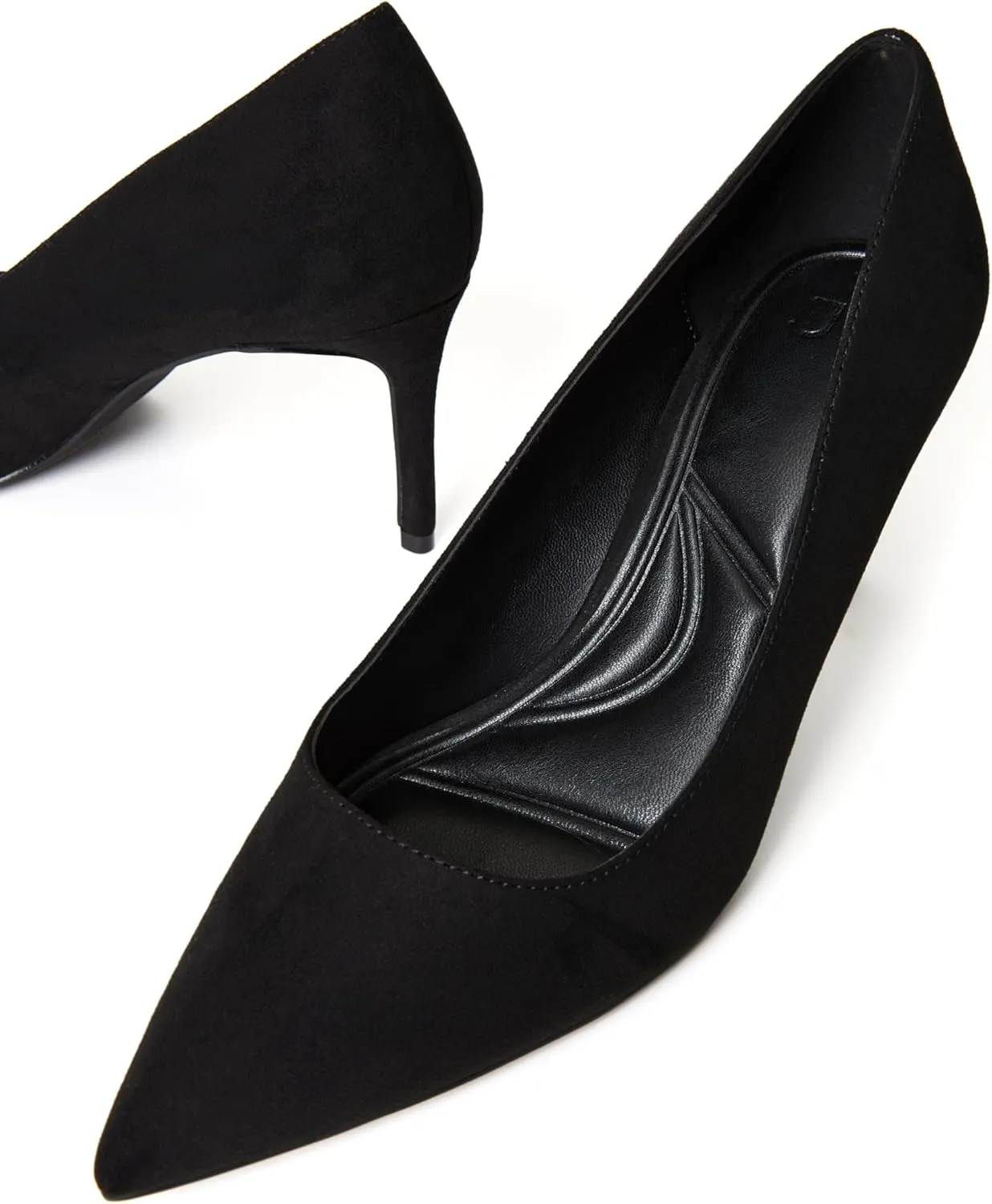 JustFab Women's 2.75 Inch Pumps Pointy Tip Wedding Dress Shoes Stiletto Pumps for Women