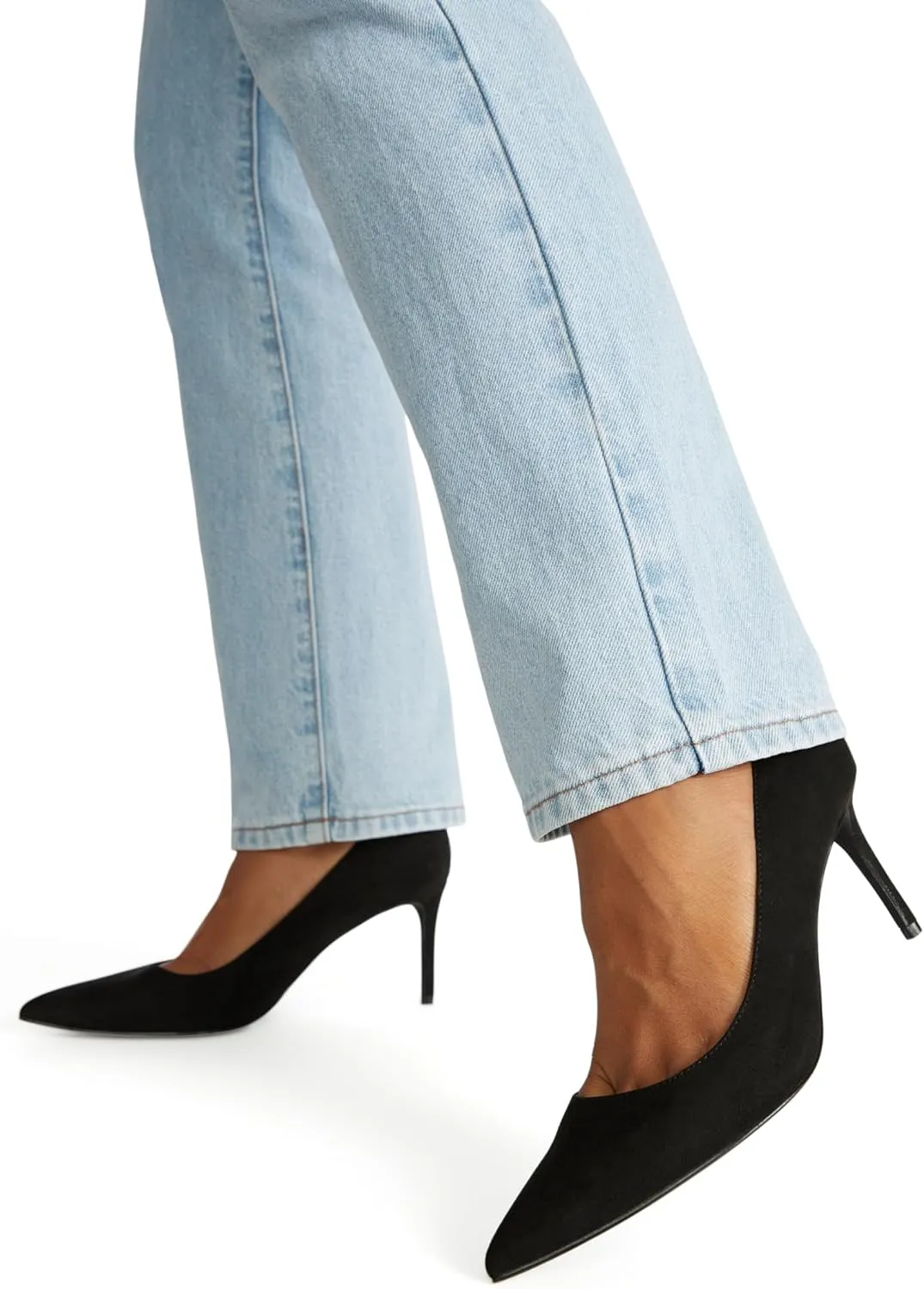 JustFab Women's 2.75 Inch Pumps Pointy Tip Wedding Dress Shoes Stiletto Pumps for Women