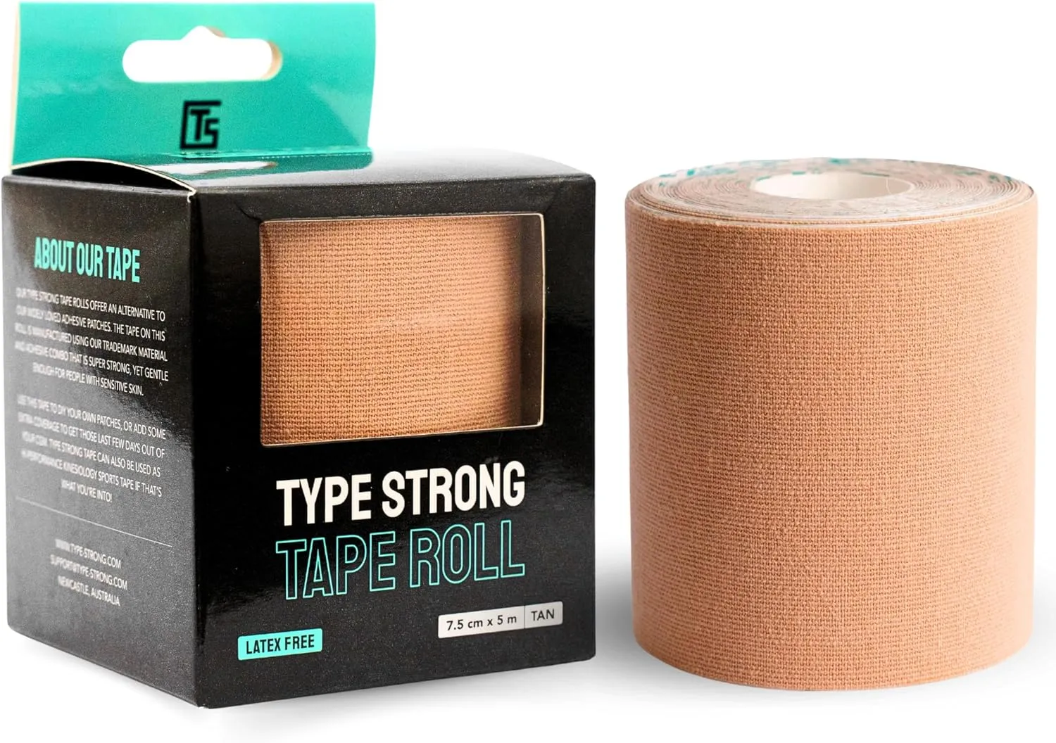 Kinesiology Tape Roll for Athletes. 16FT Extra Wide KT Tape for Knees, Shoulders, Ankles. Waterproof, Sweatproof Muscle Tape for Sensitive Skin. Athletic Tape for Injury Recovery & Support