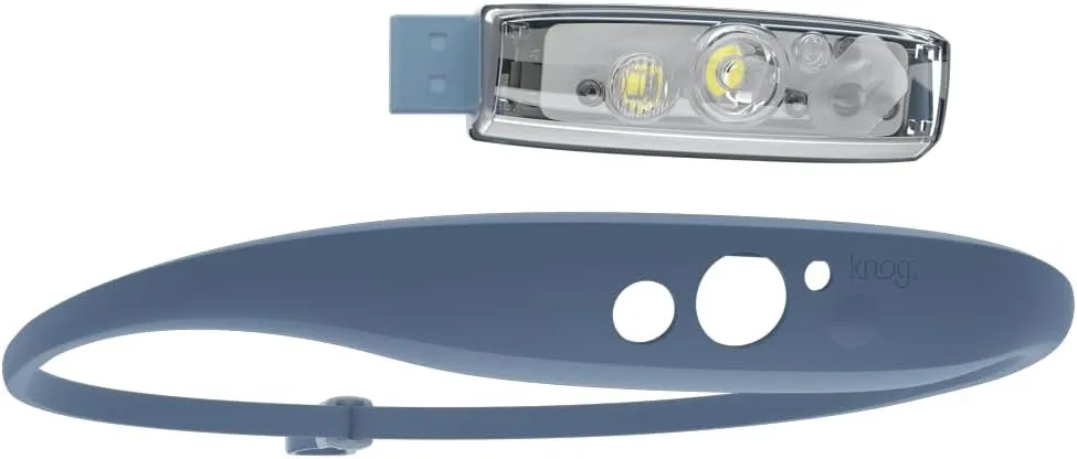 KNOG Quokka 150 LED Headlamp - Lightweight, USB Rechargeable Running Headlamp with 20m Beam, IP65 Water Resistant, Silicone Strap, 3 Light Modes for Camping, DIY & Outdoors