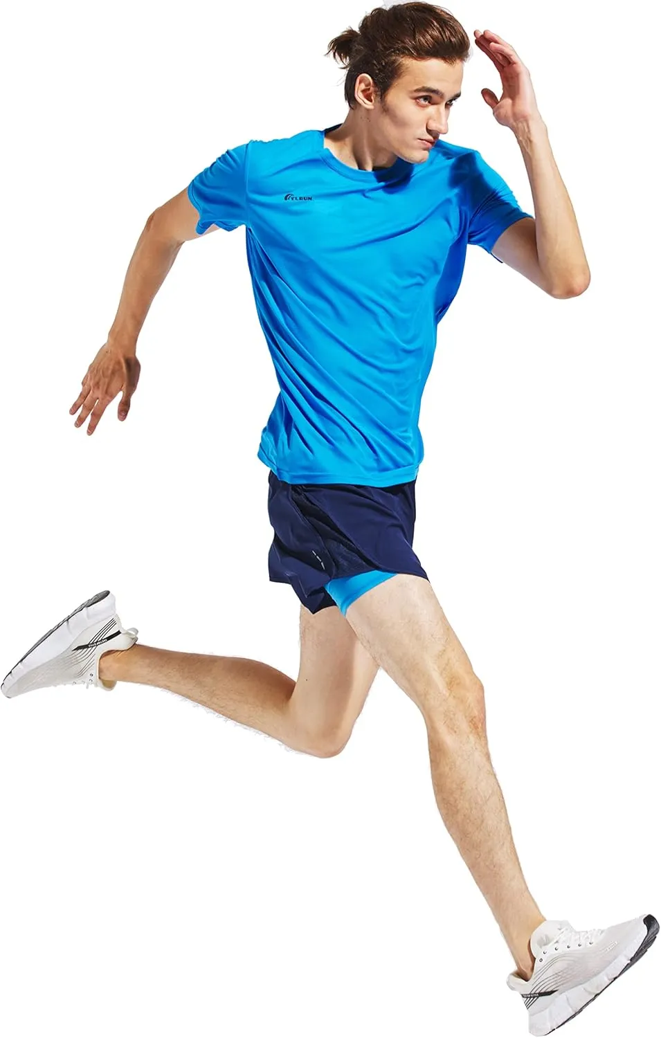 Men's Ultra Lightweight Running Shirts, Dry Fit Marathon Top Tee, Cool Short Sleeve Athletic T-Shirts
