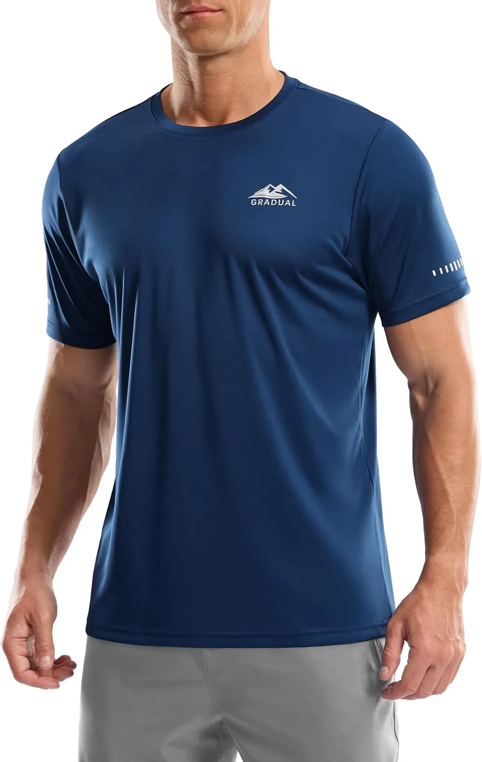 Men's UPF 50  Sun Protection Dry Fit Workout T-Shirts Rash Guard Swim Shirts Moisture Wicking Tee for Athletic, Beach, Hiking