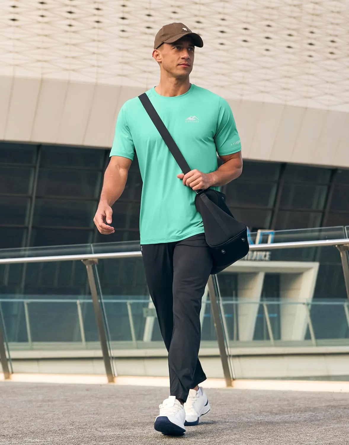 Men's UPF 50  Sun Protection Dry Fit Workout T-Shirts Rash Guard Swim Shirts Moisture Wicking Tee for Athletic, Beach, Hiking