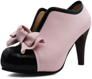 MFairy Fashion Classic Platform Pumps for Women with Bowties Sexy High Heeled Slip on Shoes