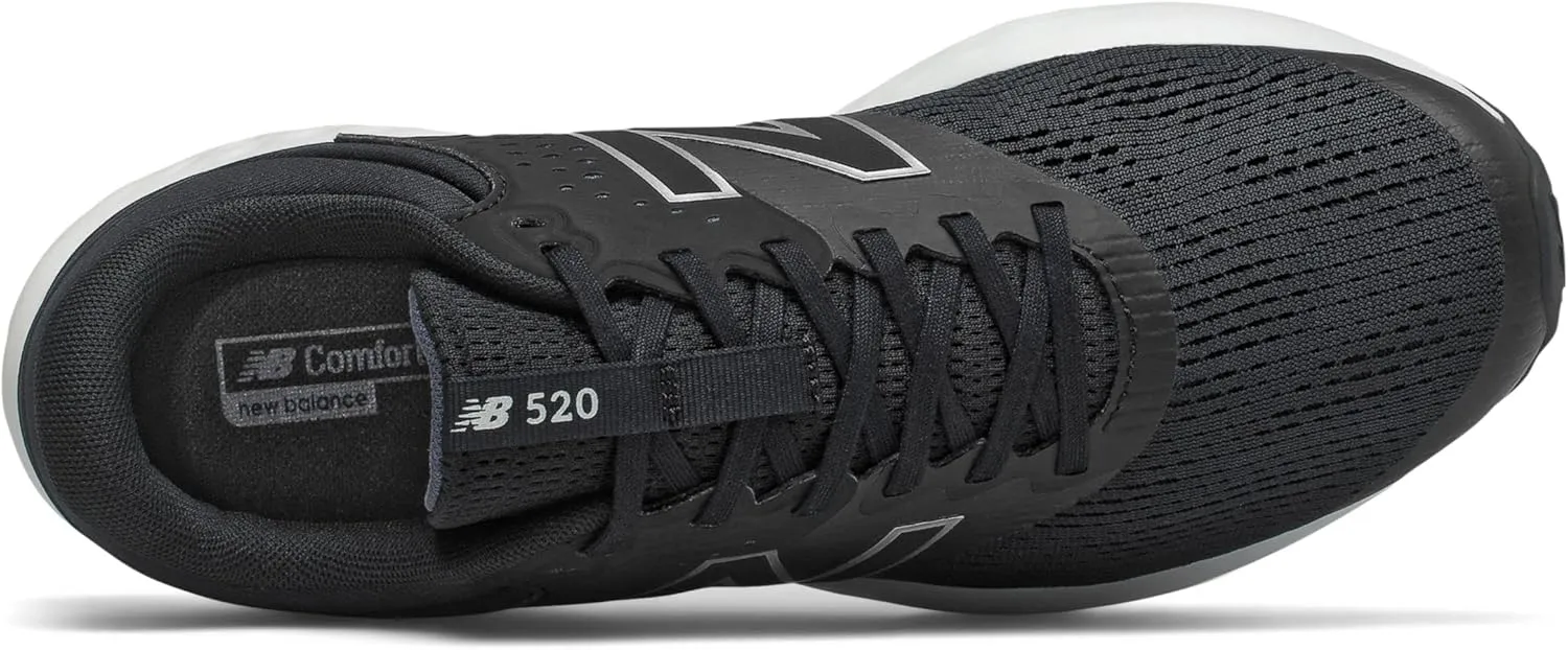 New Balance Men's 520 V7 Running Shoe, Black, 14 UK Wide