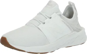 New Balance Men's Fresh Foam X Cruz V3 Running Shoe, White/White/Gum 020, 8.5 Wide