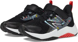 New Balance YTRAVHB2 Running Shoe, Black/Blast Red/Team Sky Blue, 12 US Unisex Little Kid