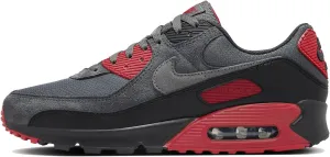 Nike Air Max 90 Men's Shoes (DM0029-007, Black/Iron Grey/Fire Red/Smoke Grey) Size 11.5