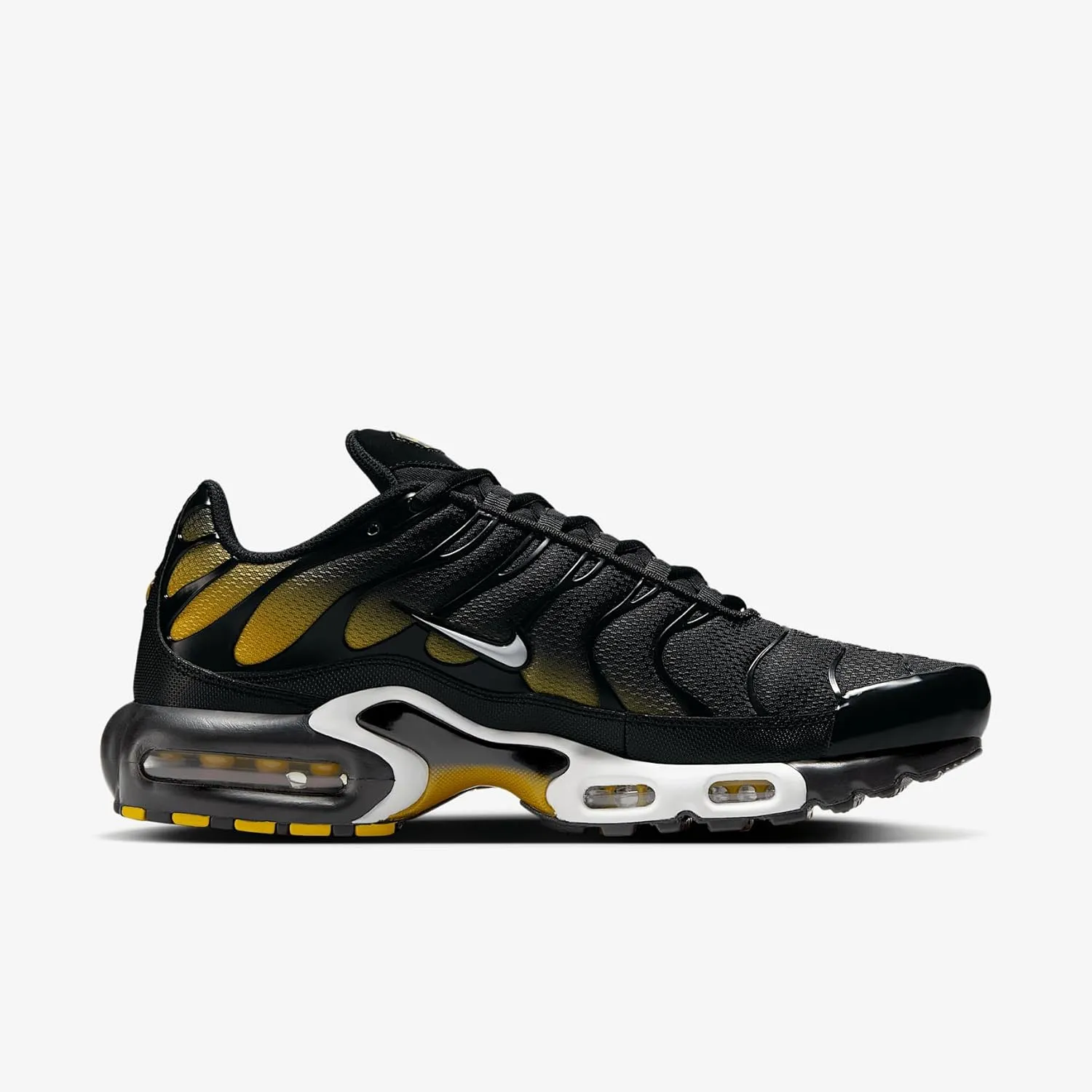Nike Air Max Plus Men's Shoes (DM0032-013, Black/University Gold/White)
