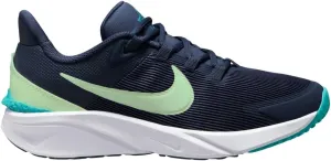 Nike Star Runner 4 Big Kids' Road Running Shoes (DX7615-409, Midnight Navy/Dusty Cactus/White/Volt Tint)
