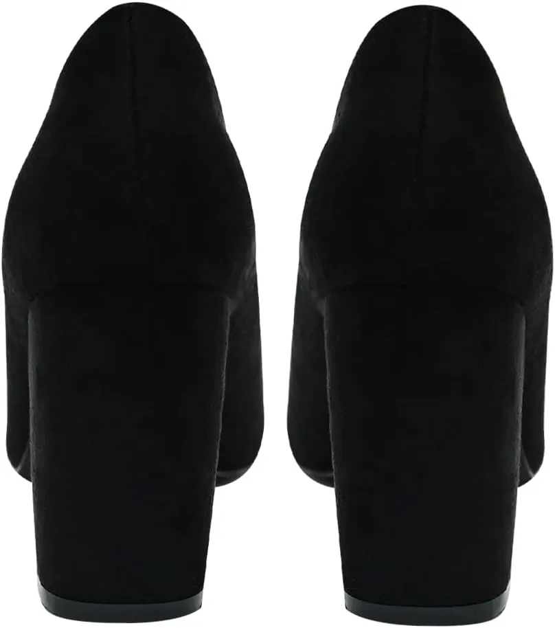 Pointed Toe Chunky Heels for Women High Heels Women's Pumps Closed Toe Slip On Comfortable Heels Pumps Shoes Trendy Classic Pumps Dress Shoes for Prom, Work, Wedding Bride Bridesmaid