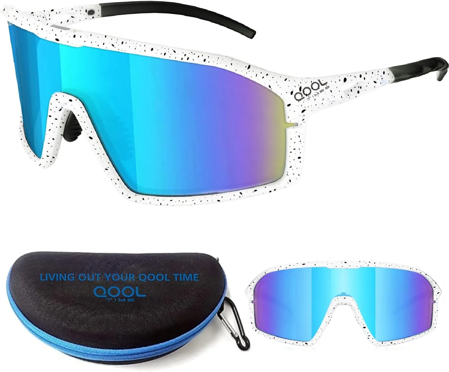 Polarized Cycling Sunglasses for Women and Men, Golfing Running Volleyball MTB and Outdoor sports