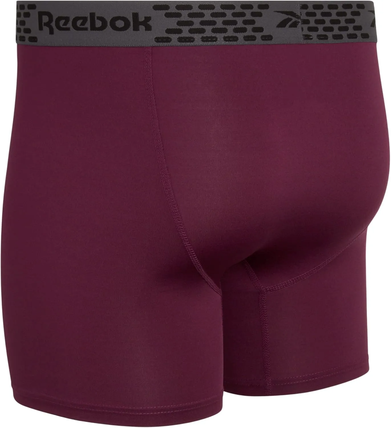 Rebook Mens Boxer Briefs - 4 Pack Moisture Wicking Stretch Performance Mens Underwear Boxers with Contour Pouch (Sizes: S-XL)