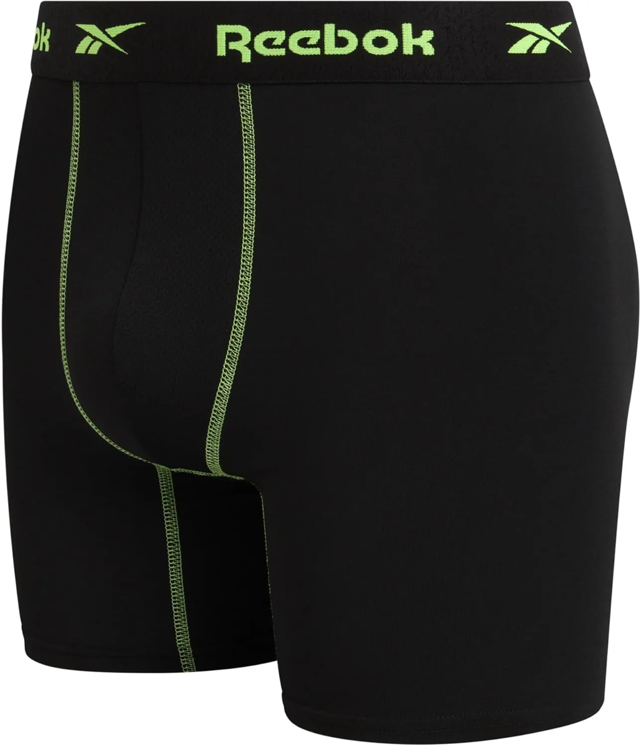 Rebook Mens Boxer Briefs - 4 Pack Moisture Wicking Stretch Performance Mens Underwear Boxers with Contour Pouch (Sizes: S-XL)