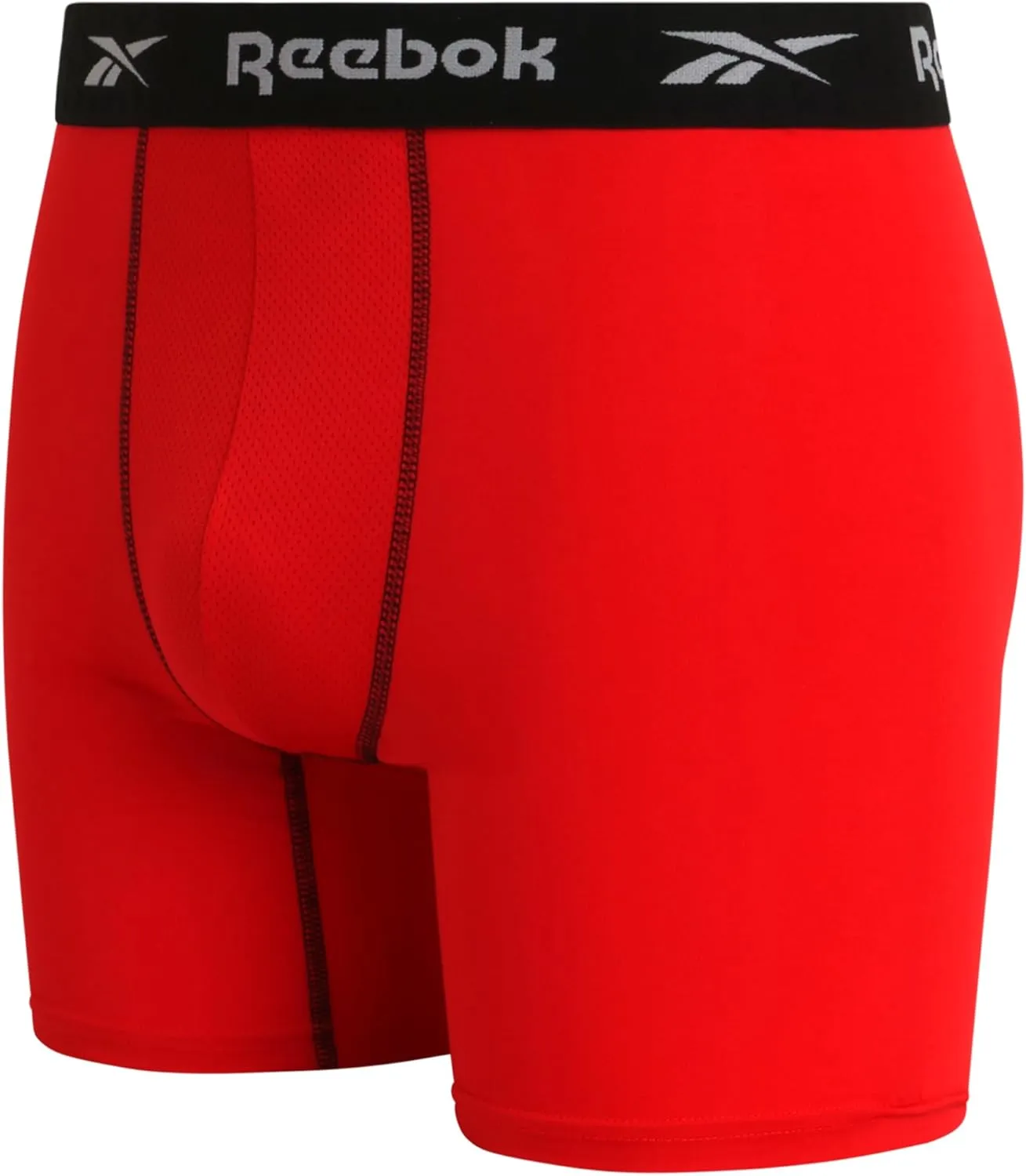 Rebook Mens Boxer Briefs - 8 Pack Stretch Performance Moisture Wicking Mens Underwear Boxers with Contour Pouch (Sizes: S-XL)