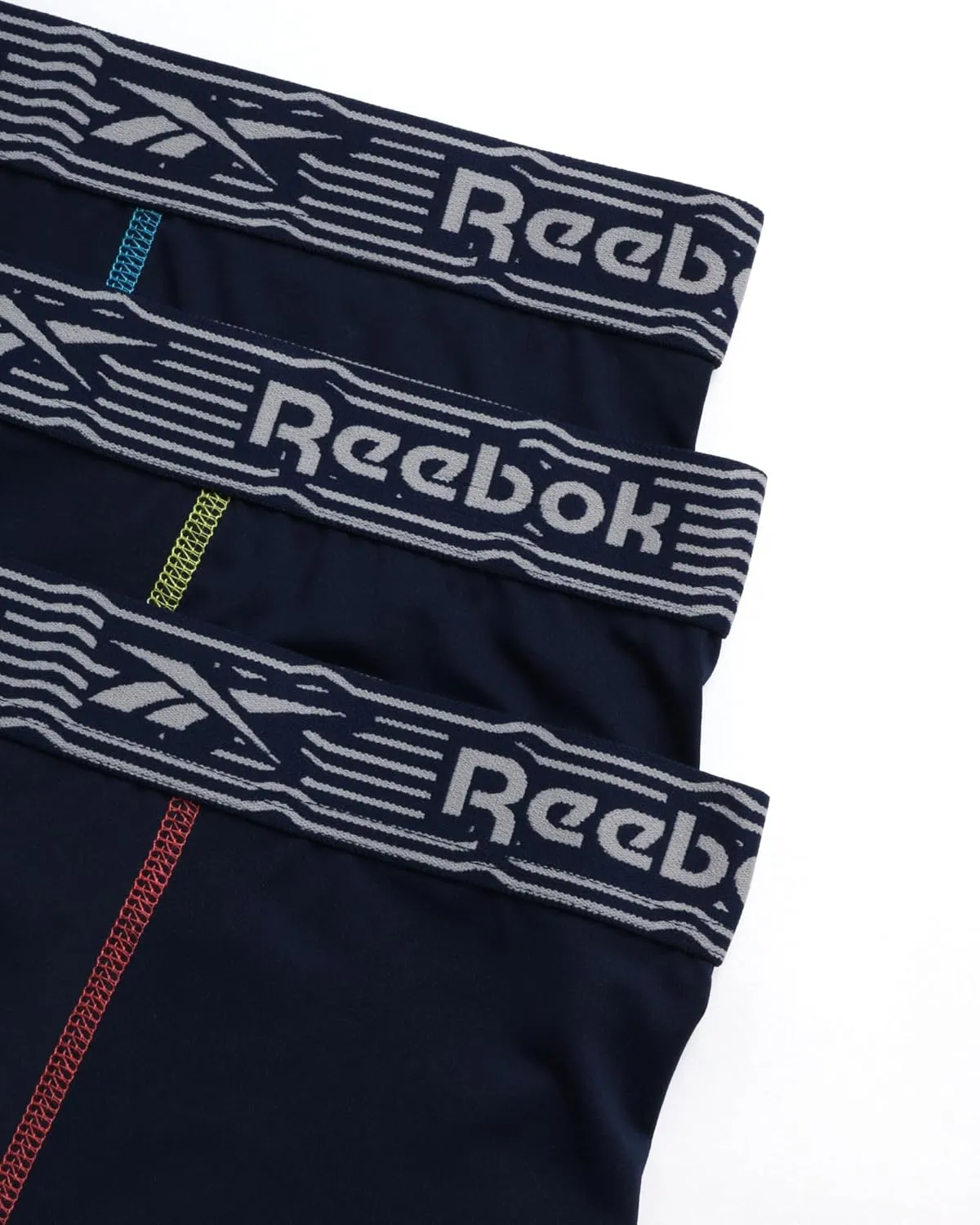 Reebok Mens Boxer Briefs - 3 Pack Moisture Wicking Stretch Performance Mens Underwear Boxers with Contour Pouch (Sizes: S-XL)