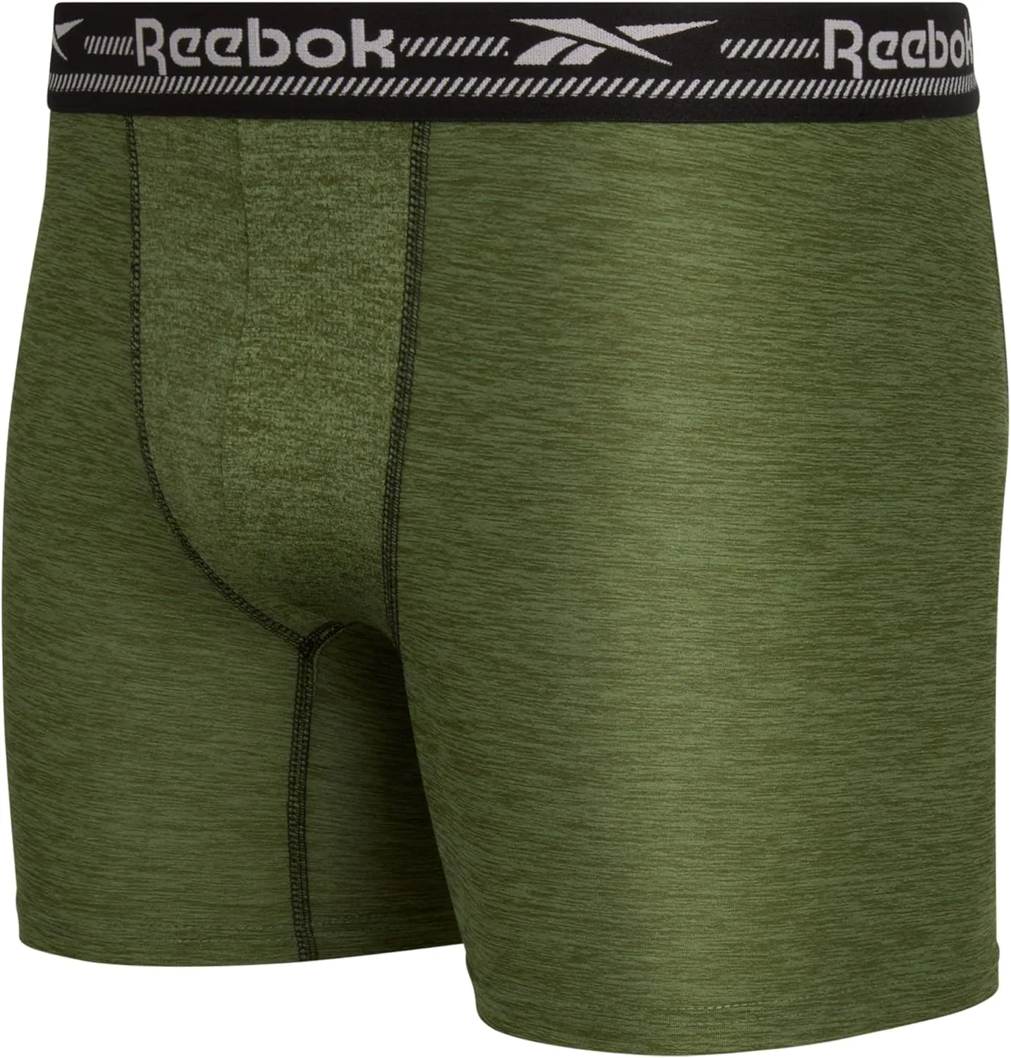 Reebok Mens Boxer Briefs - 4 Pack Moisture Wicking Stretch Performance Mens Underwear Boxers with Contour Pouch (Sizes: S-XL)