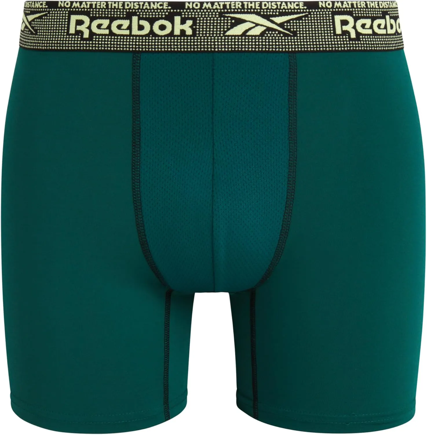 Reebok Mens Boxer Briefs - 4 Pack Moisture Wicking Stretch Performance Mens Underwear Boxers with Contour Pouch (Sizes: S-XL)