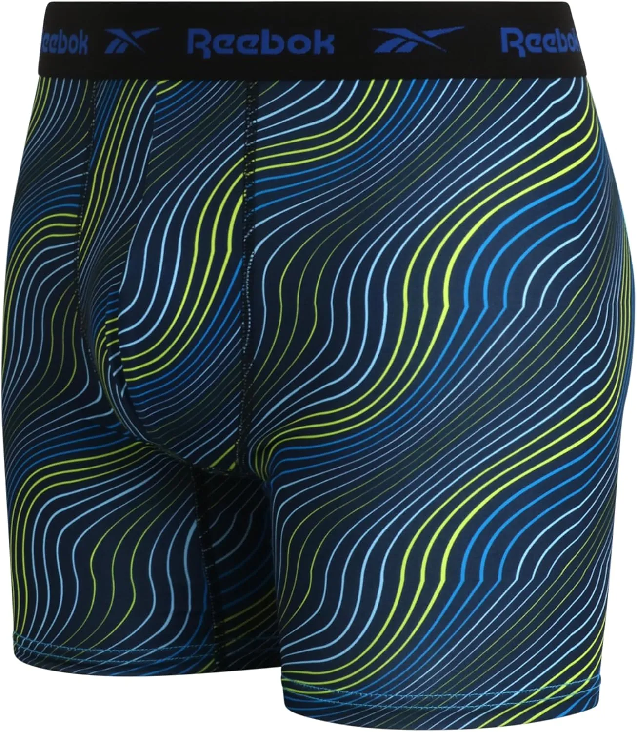 Reebok Mens Boxer Briefs - 4 Pack Moisture Wicking Stretch Performance Mens Underwear Boxers with Contour Pouch (Sizes: S-XL)