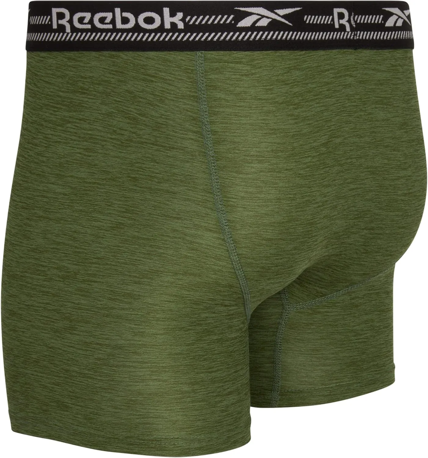 Reebok Mens Boxer Briefs - 4 Pack Moisture Wicking Stretch Performance Mens Underwear Boxers with Contour Pouch (Sizes: S-XL)