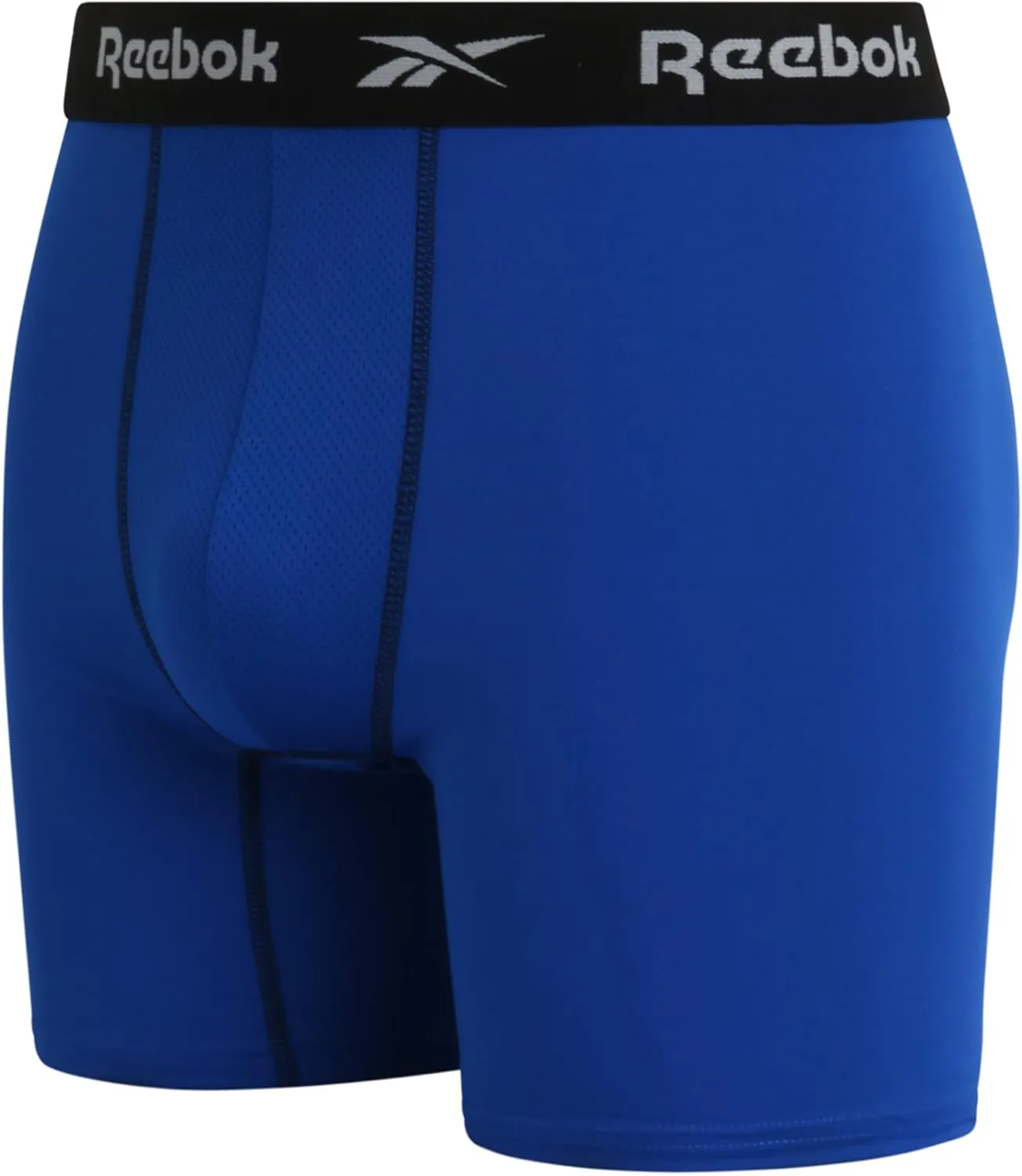 Reebok Mens Boxer Briefs - 4 Pack Moisture Wicking Stretch Performance Mens Underwear Boxers with Contour Pouch (Sizes: S-XL)