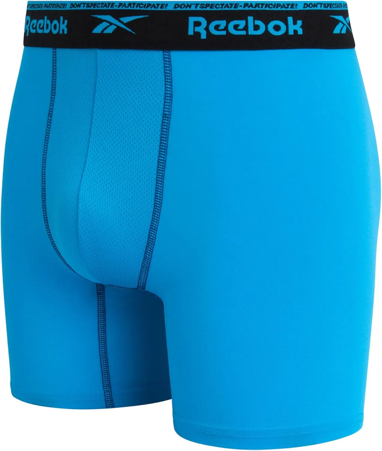 Reebok Mens Boxer Briefs - 8 Pack Stretch Performance Moisture Wicking Mens Underwear Boxers with Contour Pouch (Sizes: S-XL)