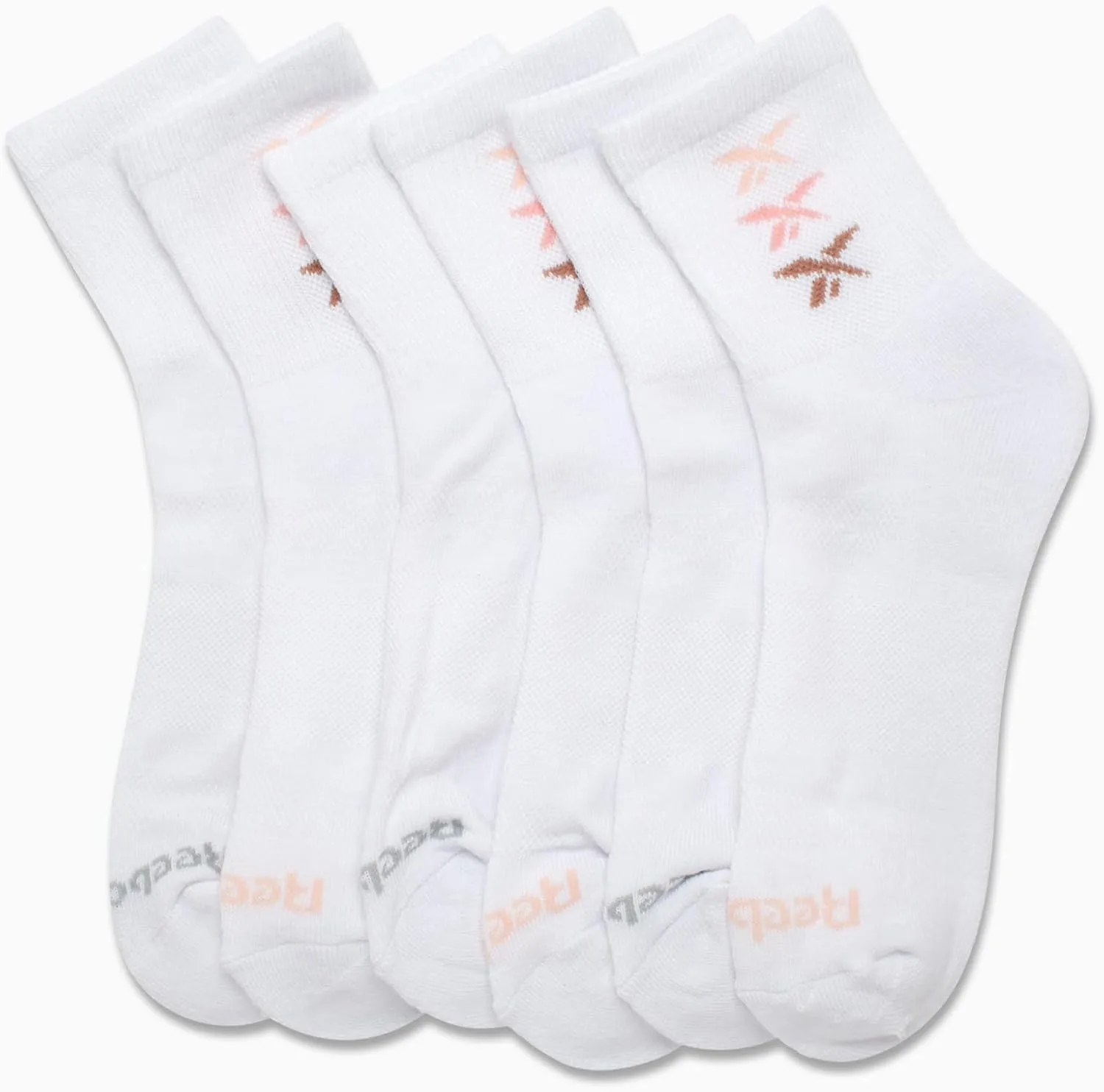 Reebok Women's Socks - Cushion High Quarter Cut Socks (6 Pack)