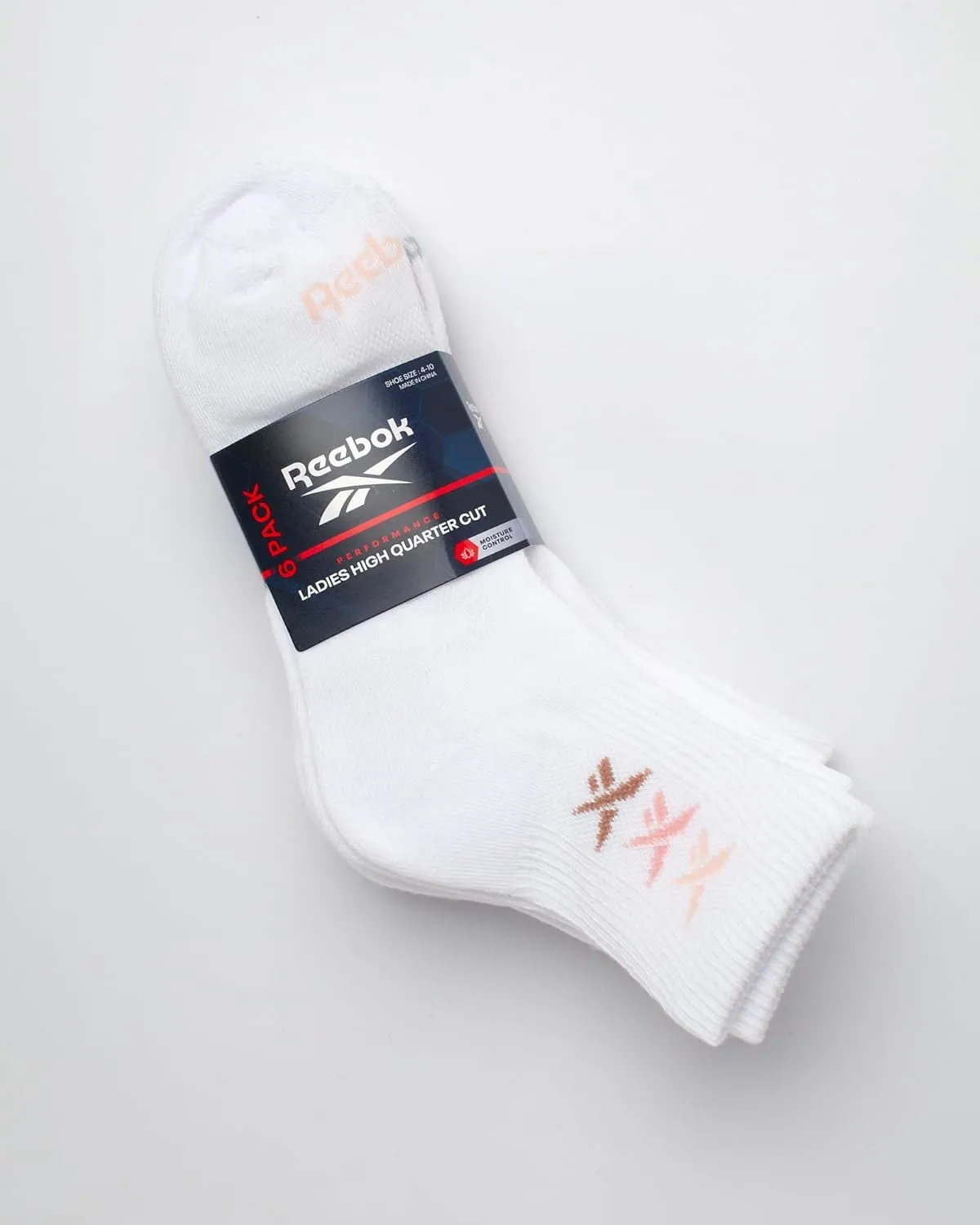Reebok Women's Socks - Cushion High Quarter Cut Socks (6 Pack)