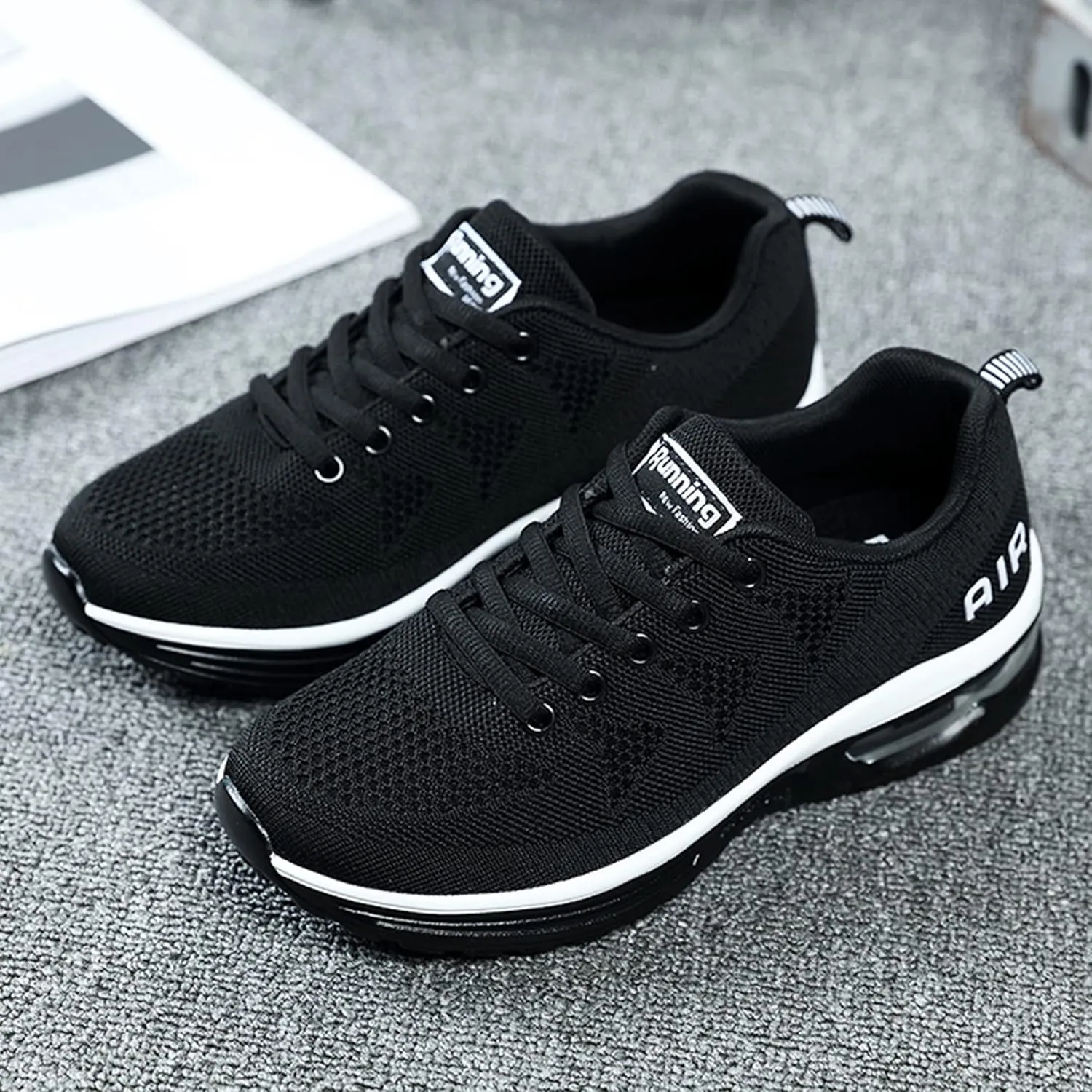 RomenSi Womens Tennis Athletic Running Shoes Fashion Sneakers Breathable Sports Gym Walking Shoes (US5.5-11)