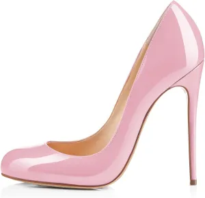 SAMMITOP Women's Classic Round Toe High Heels Dress Pumps
