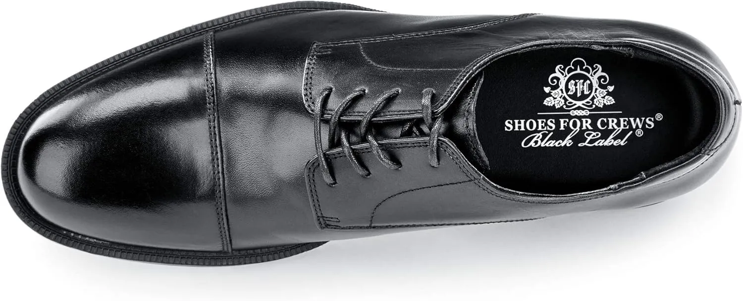 Shoes for Crews Dress Shoes for Men, Men’s Oxfords, Zapatos De Vestir para Hombre, Slip Resistant, Safety, Brown or Black