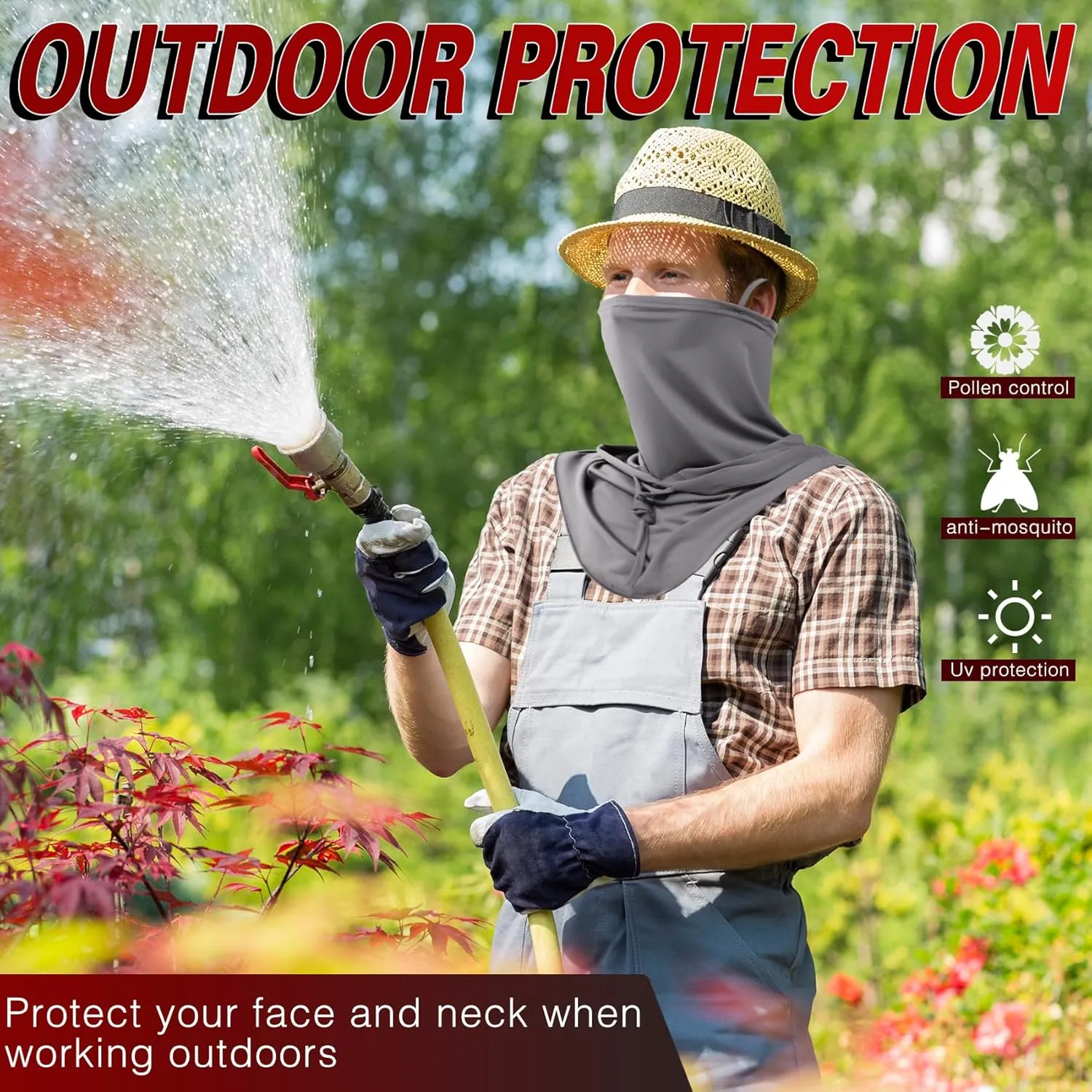 Ski Mask for Men Women, Balaclava Full Face Head Neck Gaiter Cover, Summer UV Protection Cooling Outdoor