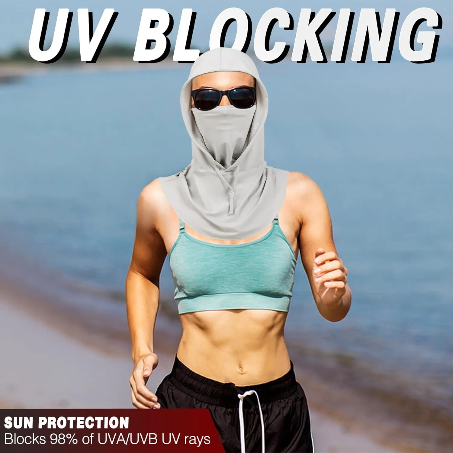 Ski Mask for Men Women, Balaclava Full Face Head Neck Gaiter Cover, Summer UV Protection Cooling Outdoor