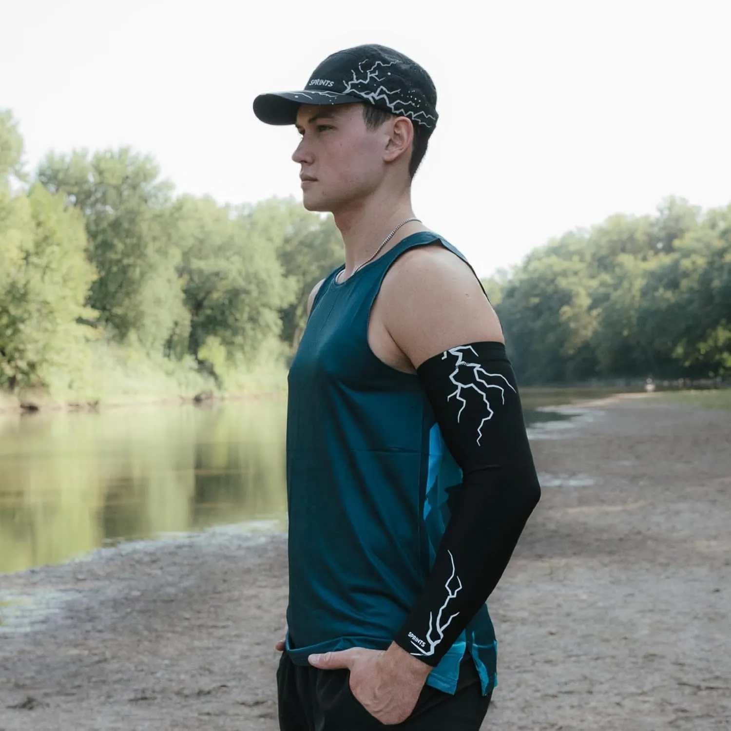 Sprints Compression Arm Sleeves - Running, UV Protection, Thermal Regulating, Moisture-Wicking, Breathable for Men & Women