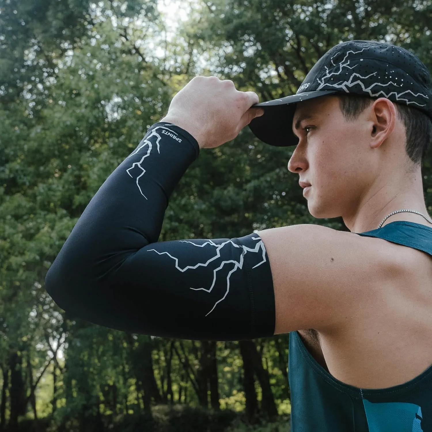 Sprints Compression Arm Sleeves - Running, UV Protection, Thermal Regulating, Moisture-Wicking, Breathable for Men & Women