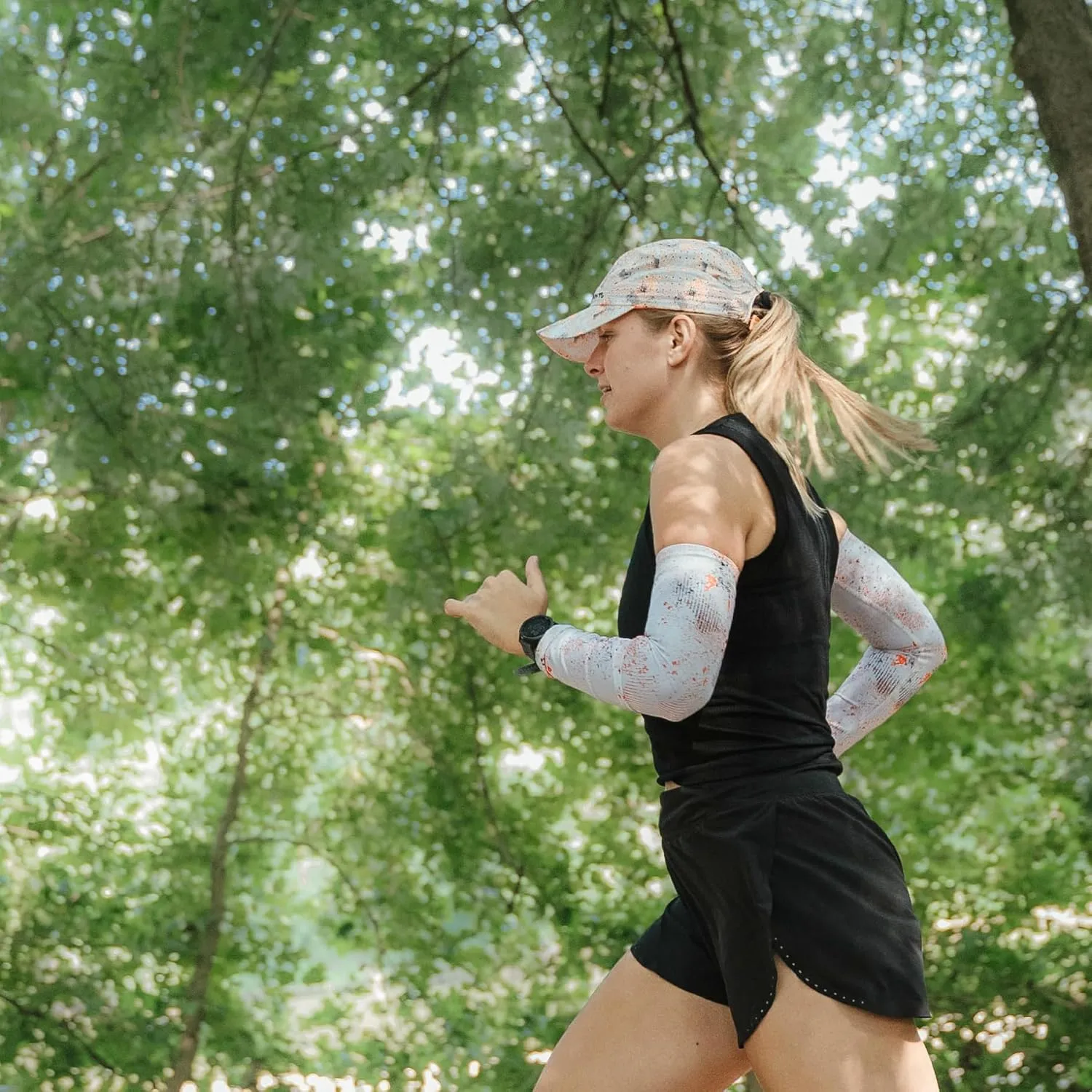 Sprints Compression Arm Sleeves - Running, UV Protection, Thermal Regulating, Moisture-Wicking, Breathable for Men & Women