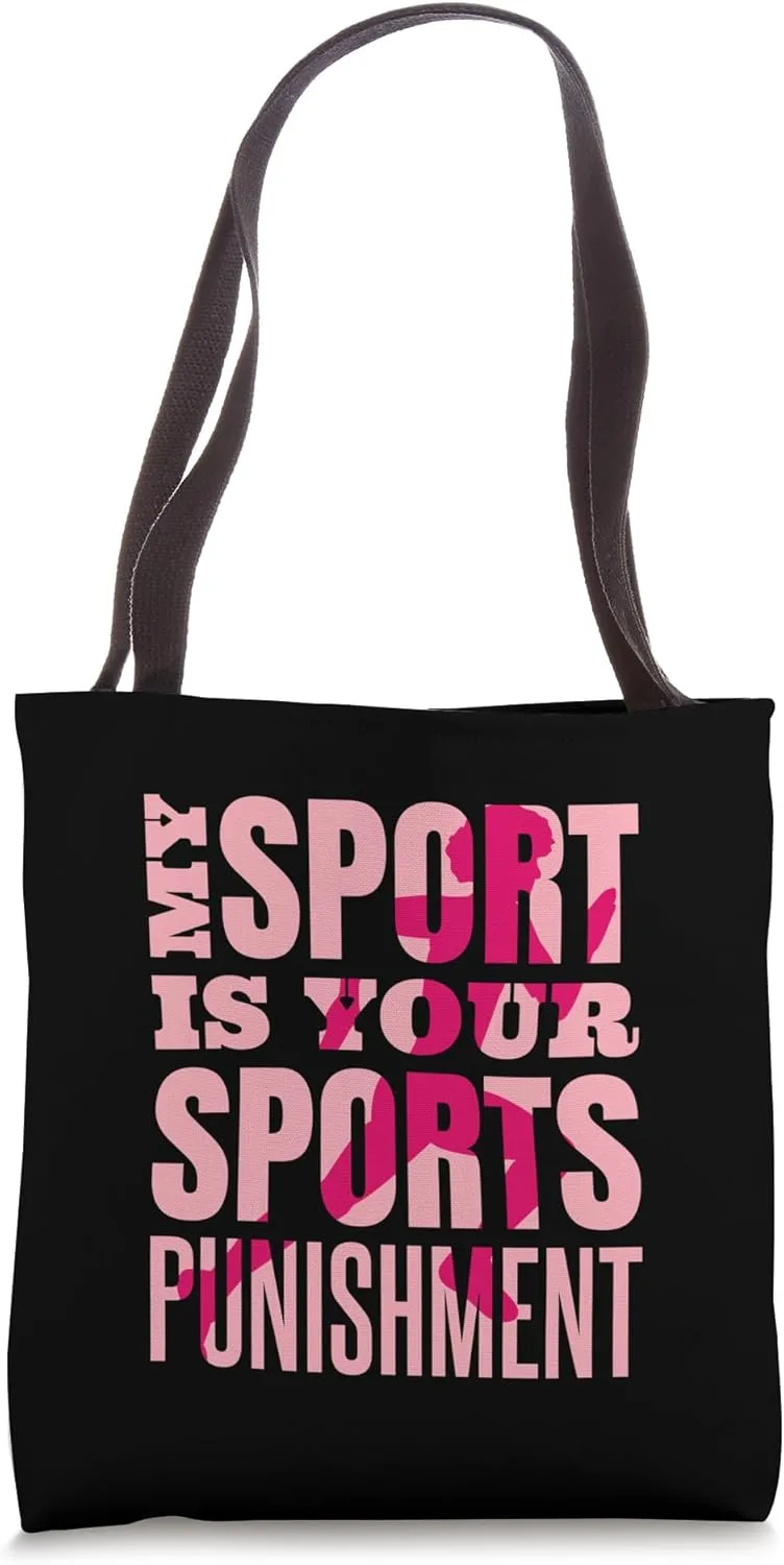 Track and Field Track My Sport Is Your Sports Punishment Tote Bag