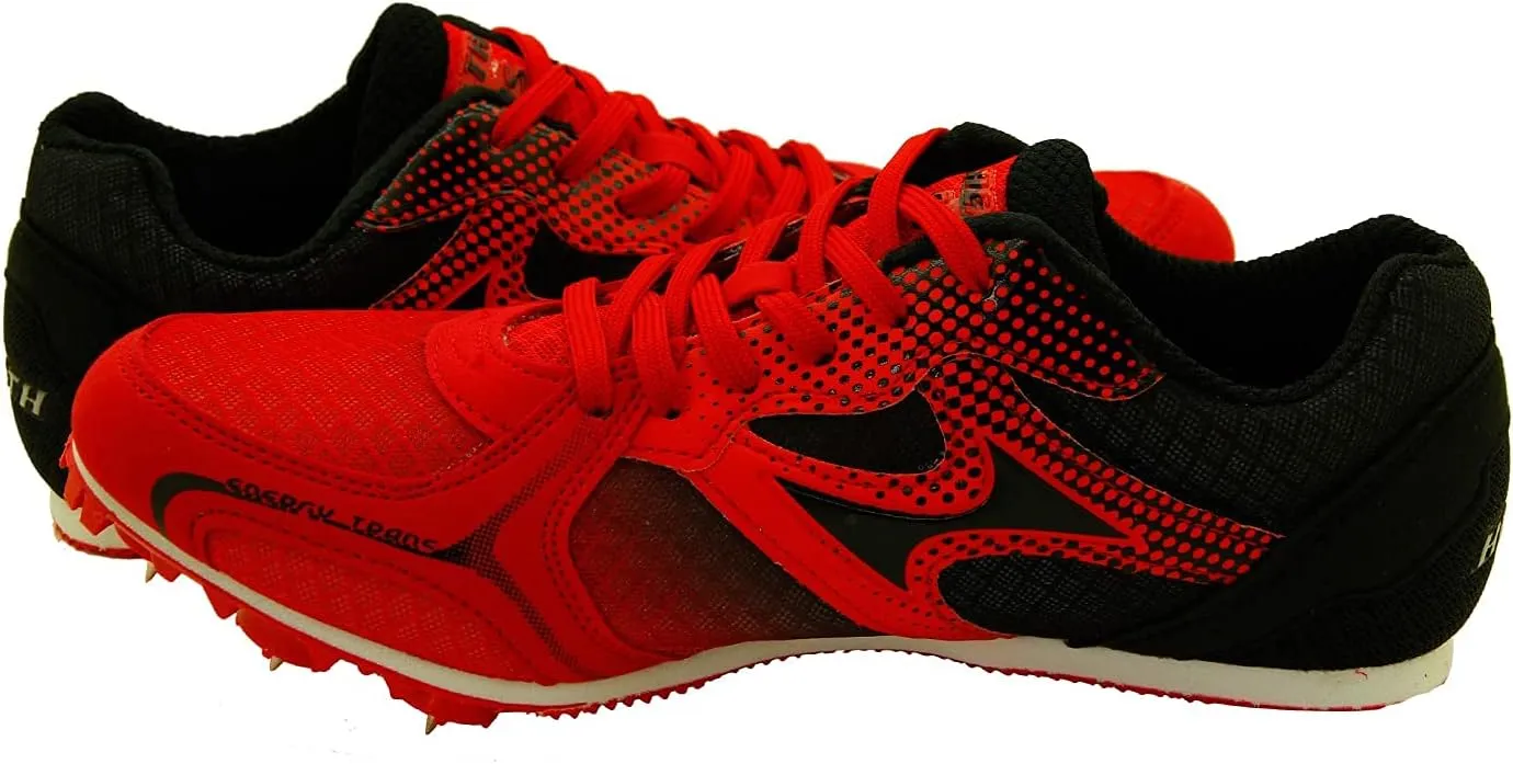Track Spike Running Sprint Shoes - Men's Athletic Running Track Shoes - Blue, Red - Model 5599