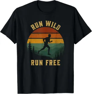 Trail Running Adventures Run Wild Forest Runners T-Shirt