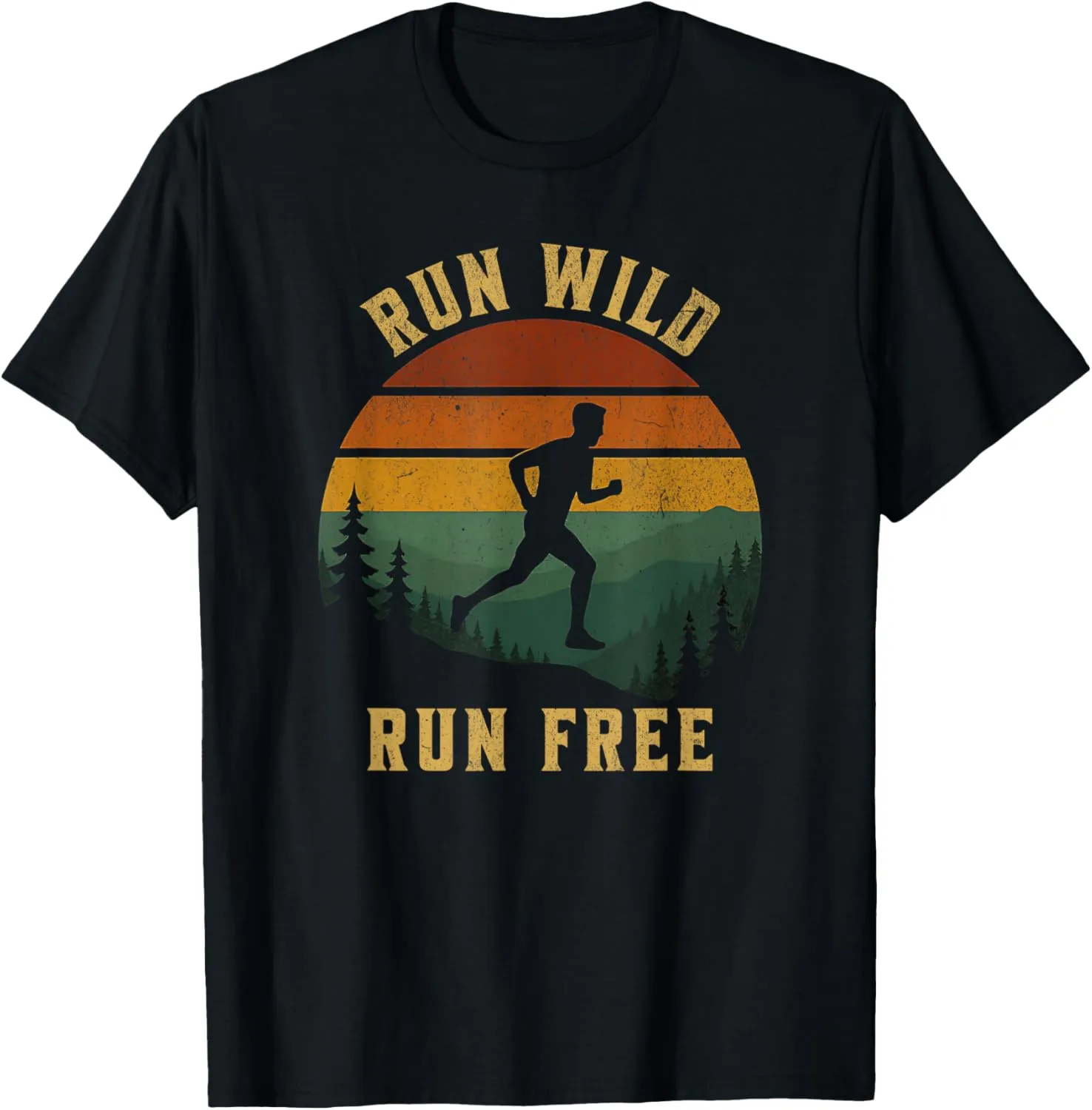 Trail Running Adventures Run Wild Forest Runners T-Shirt
