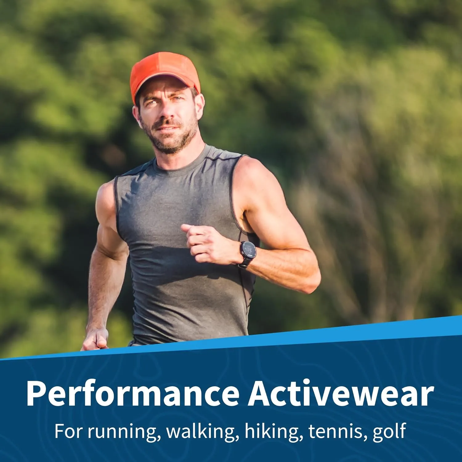 TrailHeads Performance Mens Running Hat - Lightweight, Quick Dry Workout Hats for Men - Athletic Sports Cap for Tennis, Gym