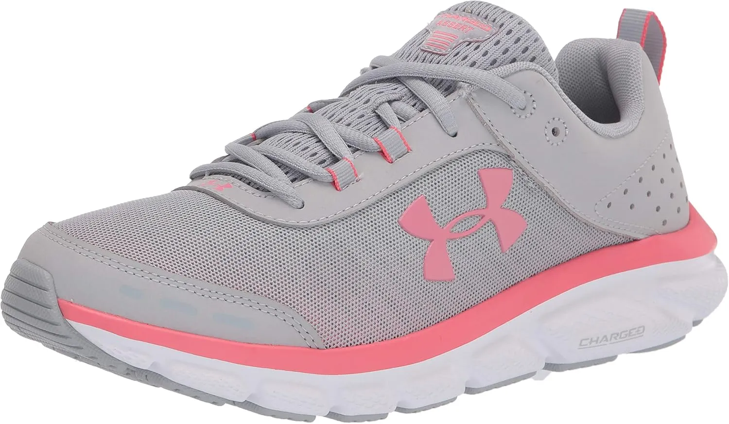 Under Armour Women's Charged Assert 8 Running Shoe, Gray, 6.5 M US