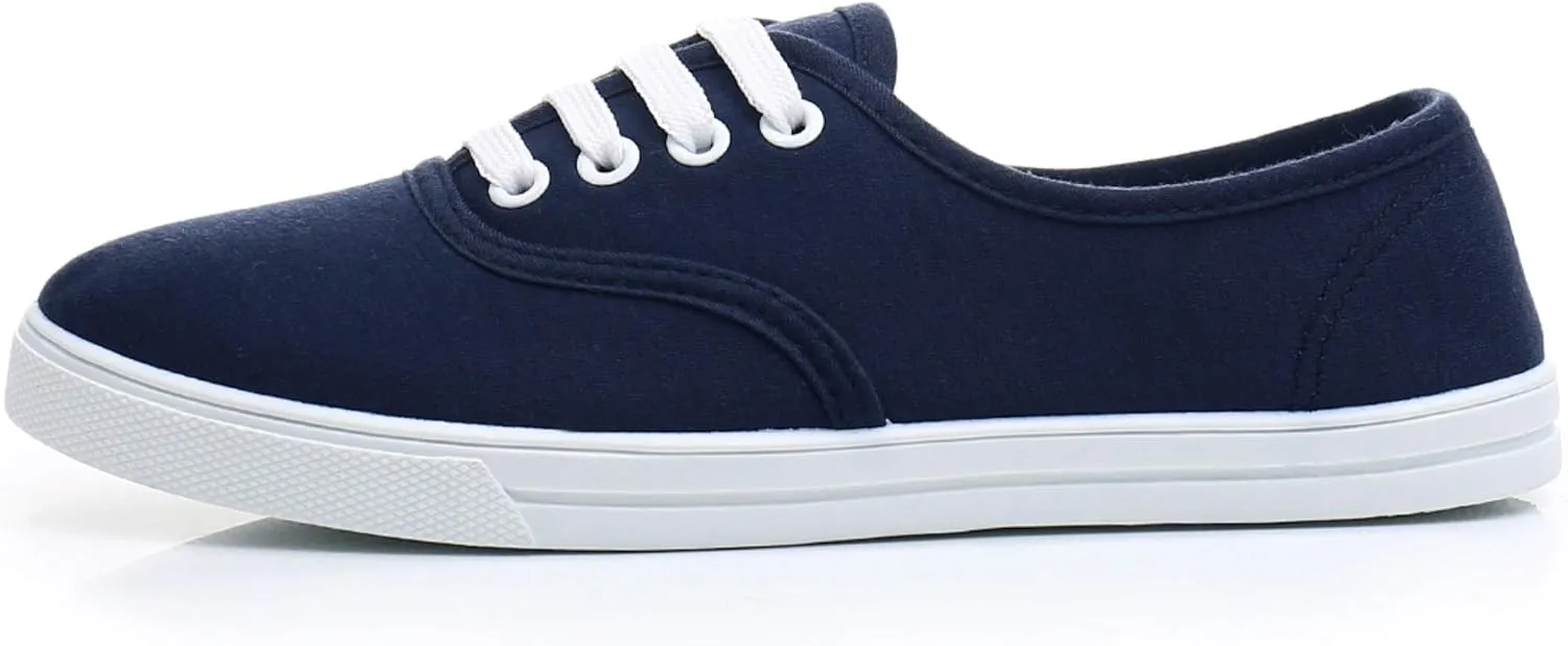 VenusCelia Women's Rainbow Canvas Lace Up SneakerⅡ