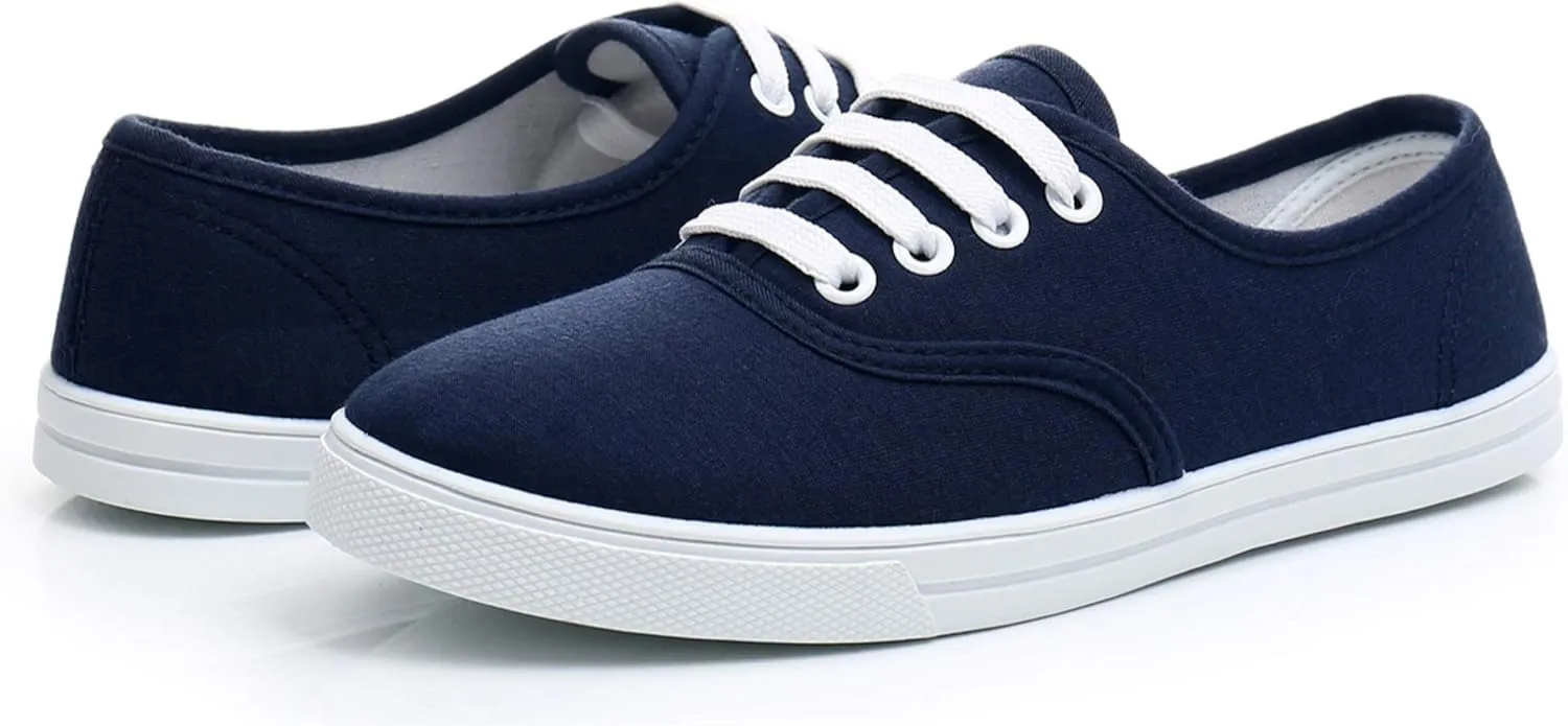 VenusCelia Women's Rainbow Canvas Lace Up SneakerⅡ