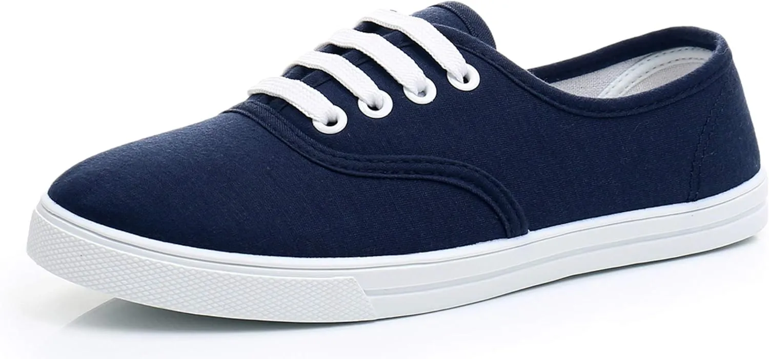 VenusCelia Women's Rainbow Canvas Lace Up SneakerⅡ