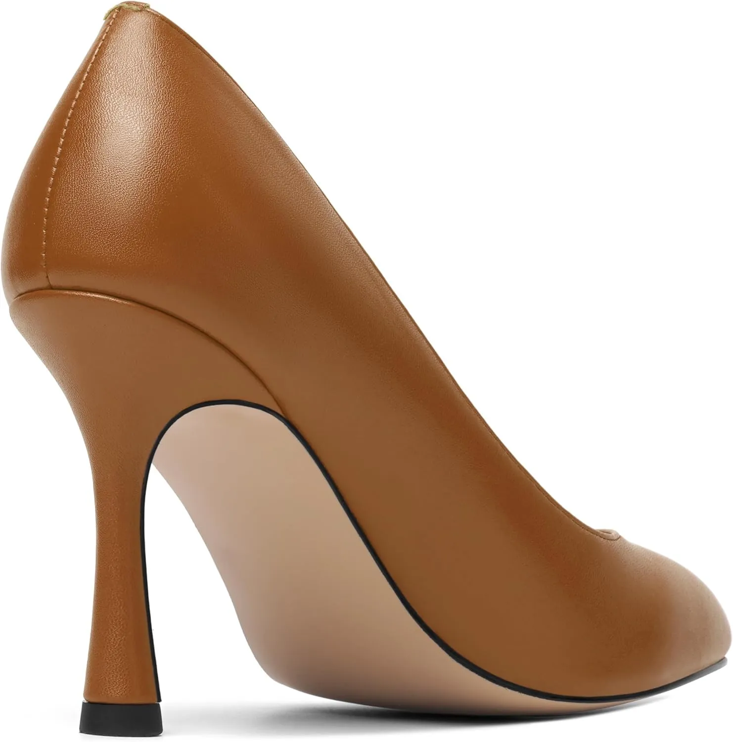 Womens Dress Round Toe Wedding Slip On Matte Stiletto High Heel Pumps Shoes 3.3 Inch