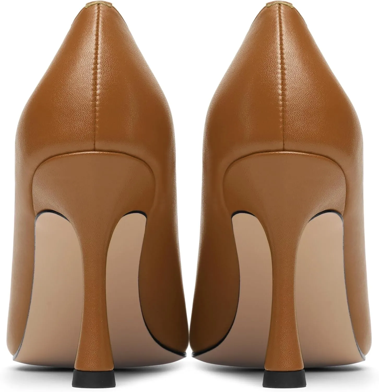 Womens Dress Round Toe Wedding Slip On Matte Stiletto High Heel Pumps Shoes 3.3 Inch