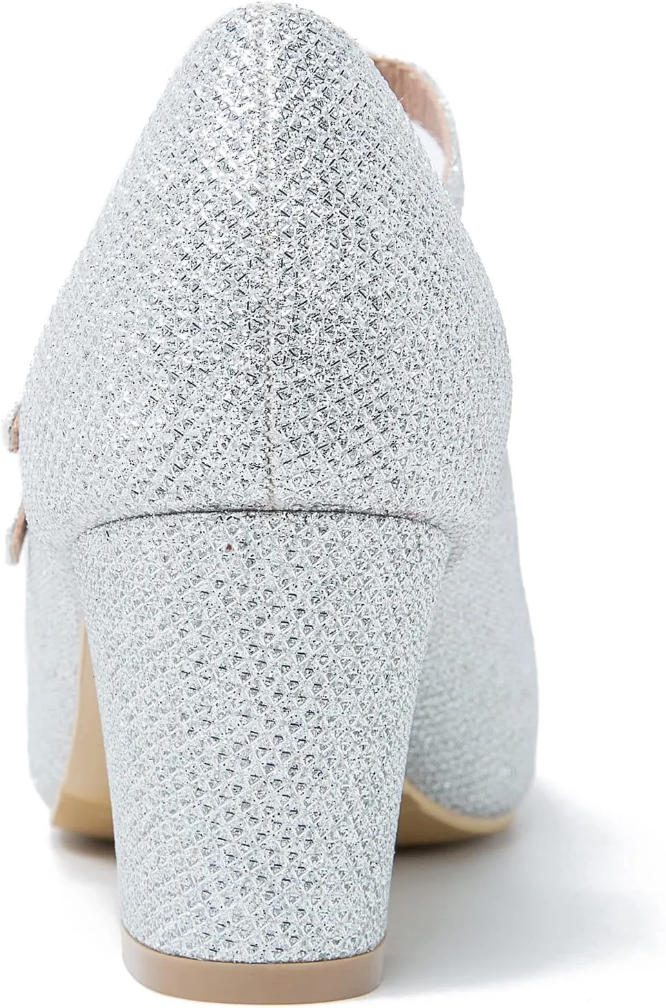 Women's Mary Jane Pumps Double Strap Chunky Block Heel Closed Round Toe Dress Office Work Bridal Wedding Party Shoes